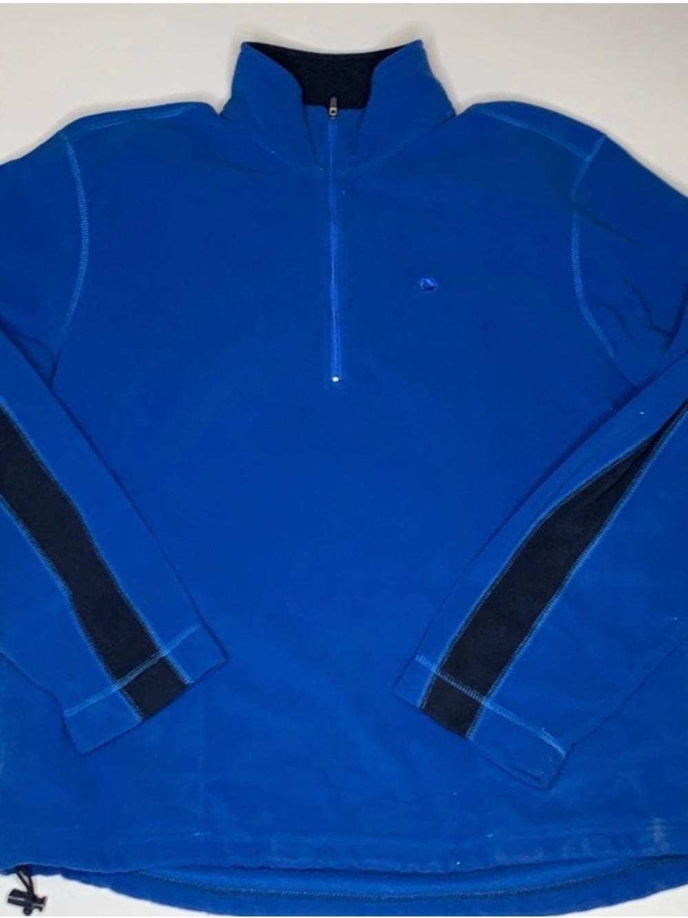 Old Navy Blue Quarter Zip Fleece Pullover Colorblock Men’s XL